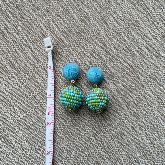 Beaded drop earrings - Picture 2 of 4